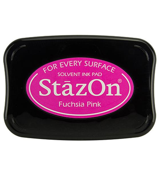 Tsukineko StazOn Inkpad - Fuchsia Pink   - Permanent Stempelkissen