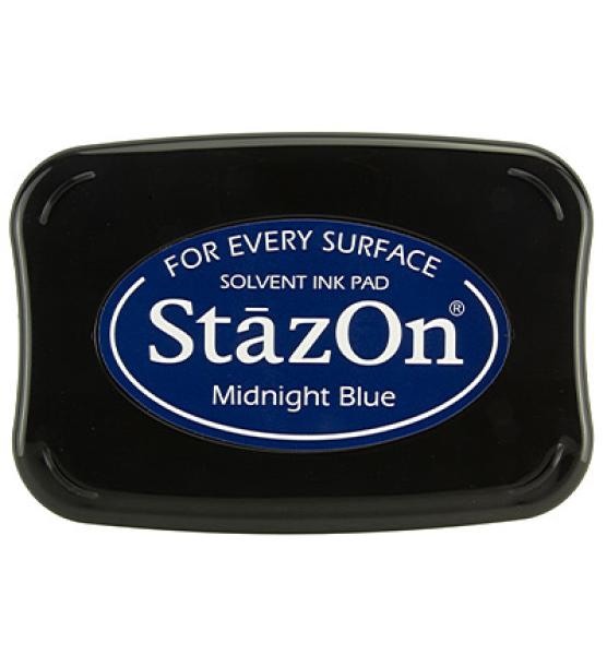 Tsukineko StazOn Inkpad - Midnight Blue   - Permanent Stempelkissen