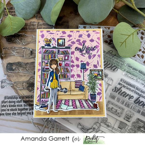 Picket Fence Studios Girls Find Your Tribe  Clear Stamps 