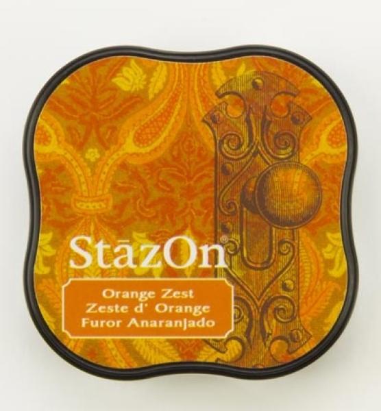 Tsukineko StazOn Inkpad Midi - Orange Zest   - Permanent Stempelkissen