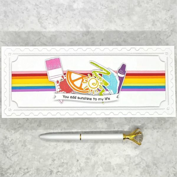 LDRS-Creative You Color My World 6x8 Inch Clear Stamps