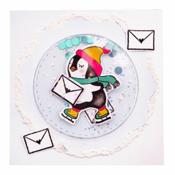 Studio Light -  Stempel mit Stanze Sweet Stories Stamp & Die Penguin