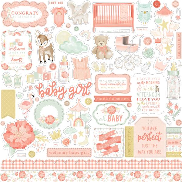 Echo Park "It's A Girl" 12x12" Collection Kit