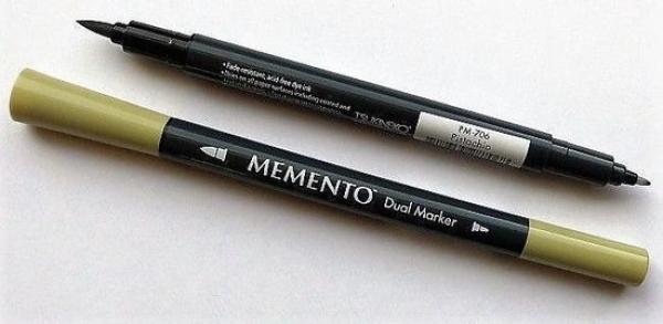 Tsukineko - Memento Ink Marker Dual Tip - Pistachio   