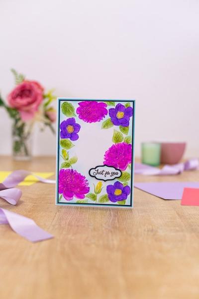 Gemini Exquisite Blooms 3D Embossing Folder - Prägeschablone - Blumen