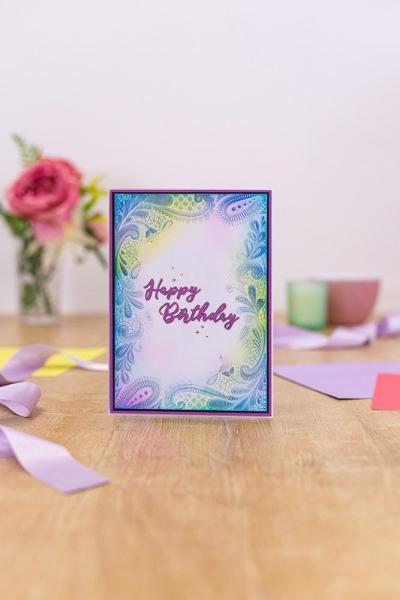 Gemini Swirling Lace 3D Embossing Folder - Prägeschablone - Wirbelde Spitze