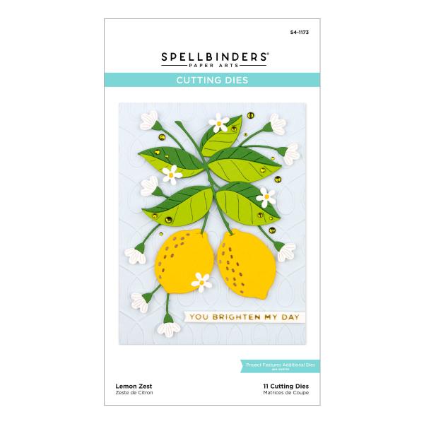 Spellbinders Die "Lemon Zest Etched" Stanzschablone