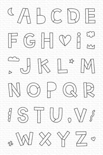 My Favorite Things Stempelset "Hip Hip Yay Alphabet" Clear Stamp Set