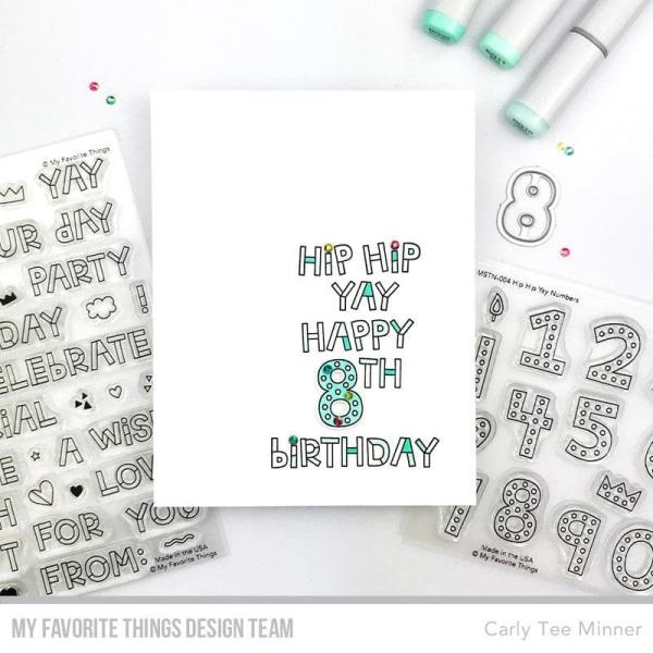 My Favorite Things Stempelset "Hip Hip Yay Numbers" Clear Stamp Set