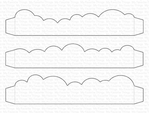 My Favorite Things Die-namics "Mini Slimline Outside the Box Clouds" | Stanzschablone | Stanze | Craft Die