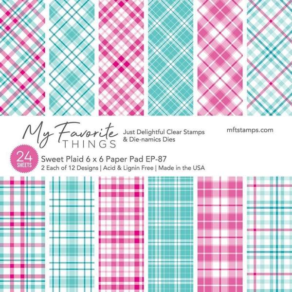 My Favorite Things Sweet Plaid 6x6 Inch Paper Pad