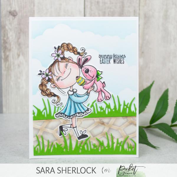 Picket Fence Studios Bunny Dear 4x4 Inch Clear Stamps