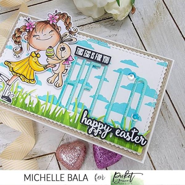 Picket Fence Studios Endless Clouds 4x4 Inch Clear Stamps 