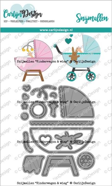 Carlijn Design Kinderwagen & Wieg  Cutting Dies - Stanzen