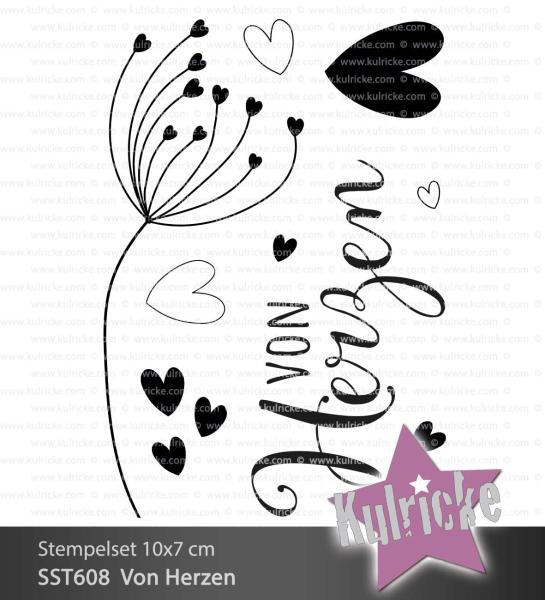 Kulricke Stempelset "Von Herzen" Clear Stamp Motiv-Stempel