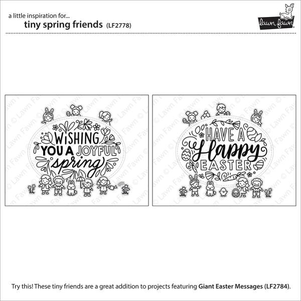 Lawn Fawn Stempelset "Tiny Spring Friends" Clear Stamp