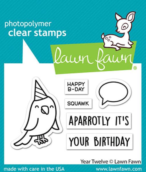 Lawn Fawn Stempelset "Year Twelve" Clear Stamp