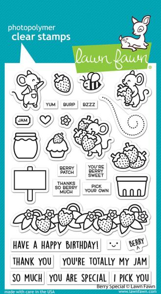 Lawn Fawn Stempelset "Berry Special" Clear Stamp