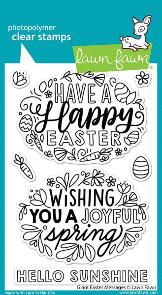 Lawn Fawn Stempelset "Giant Easter Messages" Clear Stamp