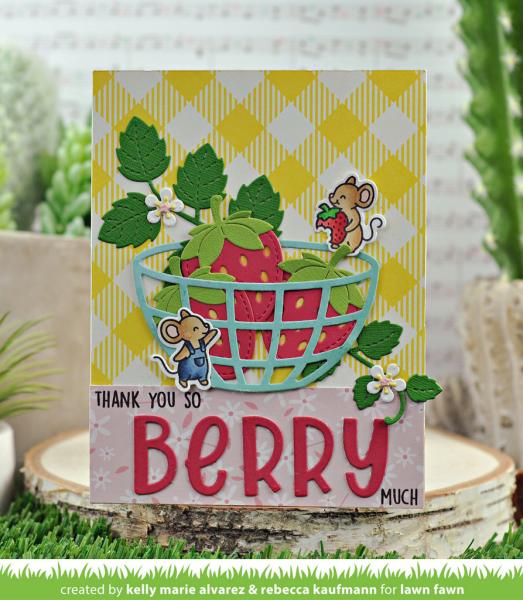 Lawn Fawn Craft Dies - Strawberry Patch