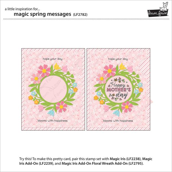 Lawn Fawn Stempelset "Magic Spring Messages" Clear Stamp