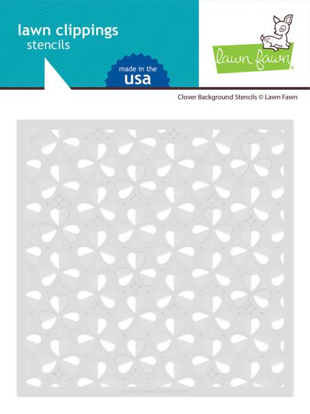 Lawn Fawn Stencil - Schablone - "Clover Background Stencils (2pcs)"