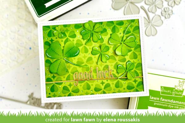 Lawn Fawn Stencil - Schablone - "Clover Background Stencils (2pcs)"