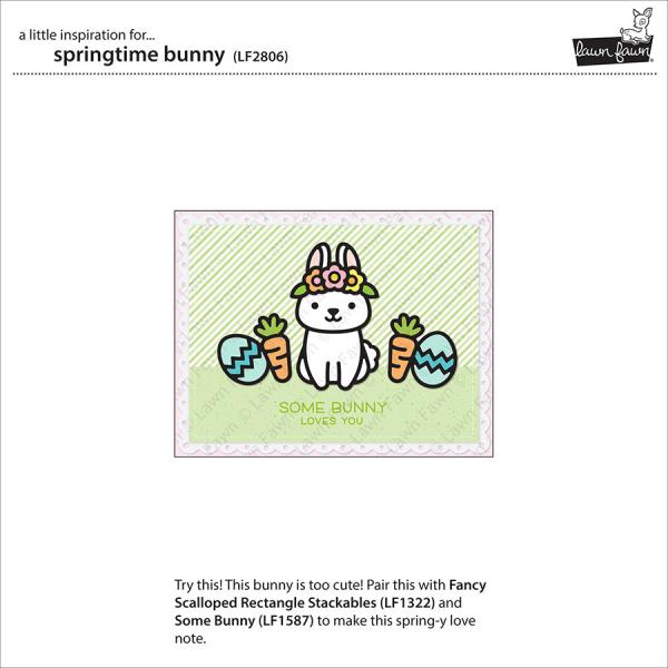 Lawn Fawn Craft Dies - Springtime Bunny