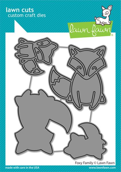 Lawn Fawn Craft Dies - Foxy Family