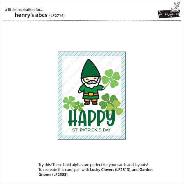 Lawn Fawn Craft Dies - Henry's ABCs