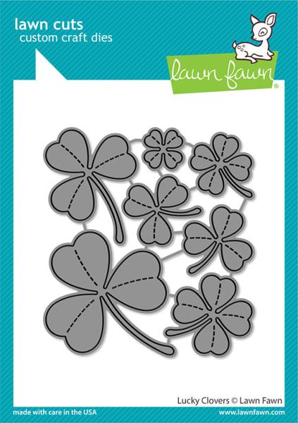 Lawn Fawn Craft Dies - Lucky Clovers