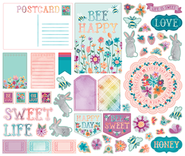 LDRS-Creative  One Fine Day Ephemera Pieces (55pcs) (LDRS4118) 