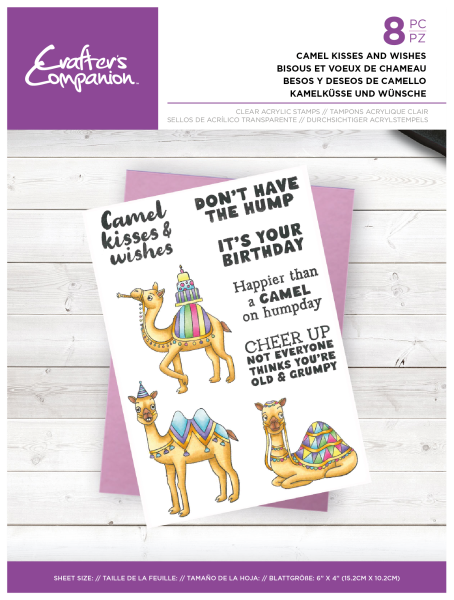 Crafters Companion - Camel Kisses and Wishes  - Clear Stamps