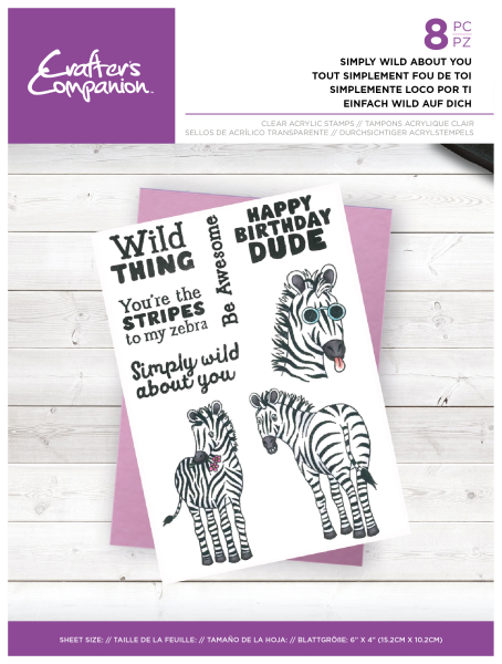 Crafters Companion - Simply Wild About You  - Clear Stamps