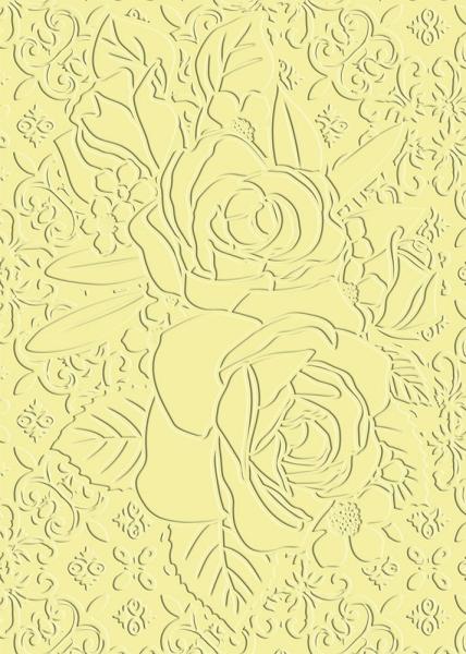 Crafters Companion - Kindly Thoughts 3D Embossing Folder Brilliant Flor - Prägefolder