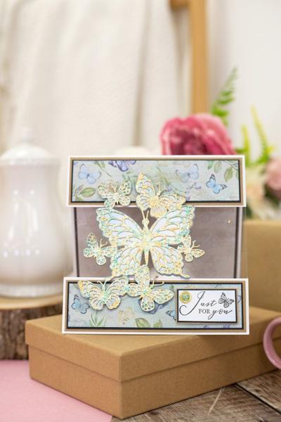 Crafters Companion - Vintage Butterflies  - Clear Stamps