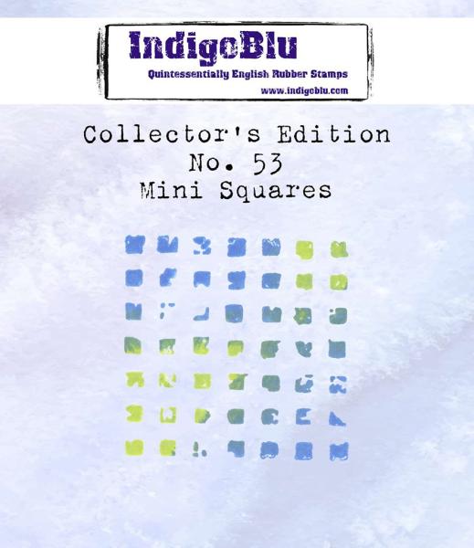 IndigoBlu "Collectors Edition no.53 Mini Squares" A7 Rubber Stamp