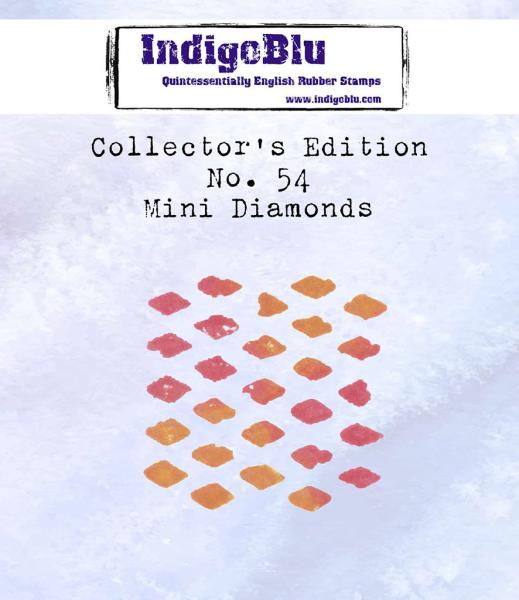 IndigoBlu "Collectors Edition no.54 Mini Diamonds" A7 Rubber Stamp