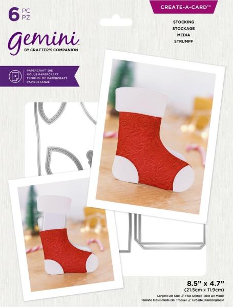 Gemini Message Reveal Stocking Create-a-Card Dies  - Stanze - 