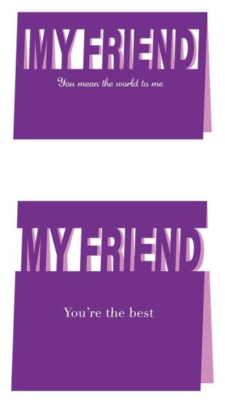 Gemini MY FRIEND You're the Best Stamp & Die  - Stempel & Stanze 