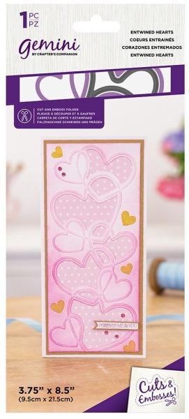 Gemini Entwined Hearts Cut and Emboss Folder - Schneide- und Prägeschablone - 