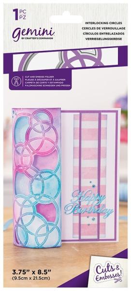 Gemini Interlocking Circles Cut and Emboss Folder  - Schneide- und Prägeschablone - 