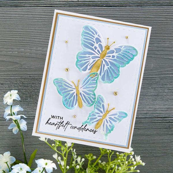 Spellbinders Die "Delicate Butterflies" Stanzschablone