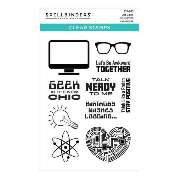 Spellbinders Stempelset "All Geek"