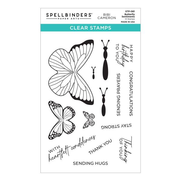 Spellbinders Stempelset "Butterfly Sentiments"