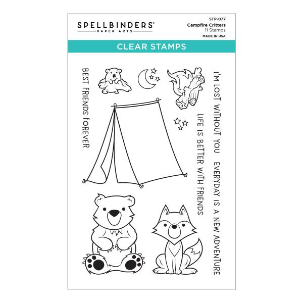 Spellbinders Stempelset "Campfire Critters"