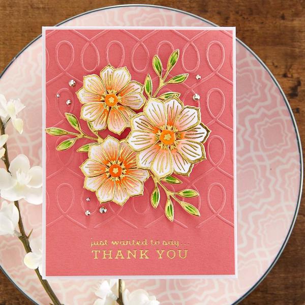 Spellbinders Hotfoil Plate - Sentiments for Everyday Glimmer