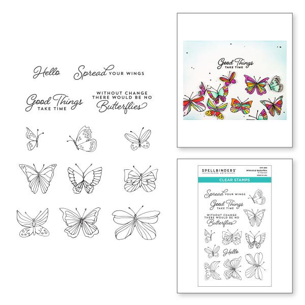 Spellbinders Stempelset "Whimsical Butterfly"