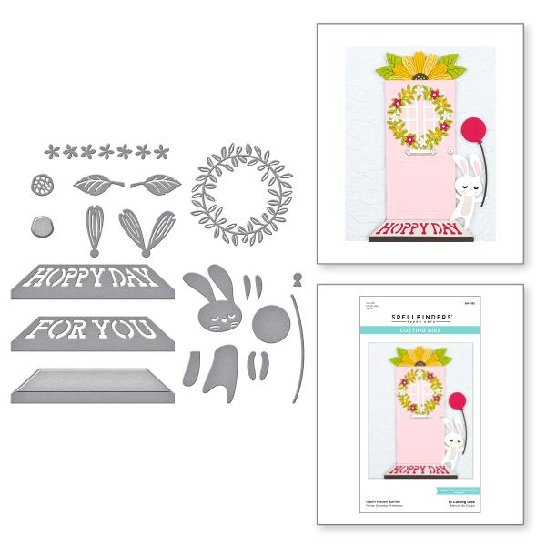 Spellbinders Die "Open House Spring " Stanzschablone