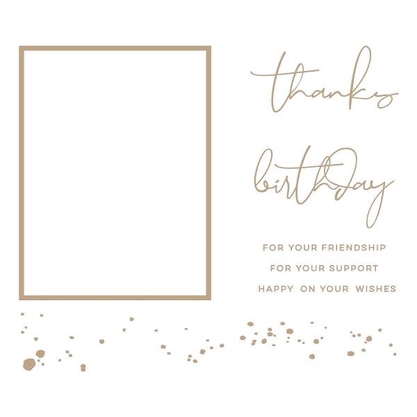 Spellbinders Hot Foil Splatter Sentiments Glimmer Hot Foil Plate